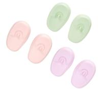 CLISPEED Protège-oreilles Protection Haute Température Réutilisables en Silicone 3 Paires, Design Facile à Utiliser pour Teinture Capillaire Coiffure