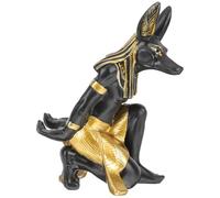 CLISPEED Sculpture de Chien en Résine Noire Design Unique, Support à Vin Décoratif Cuisine et Garde-Manger, Ornement Délicat et Fonctionnel