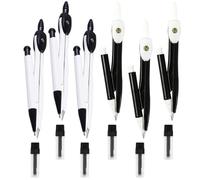 CLISPEED Sets de Compas Métalliques Portables Boîte de Rangement Lot de 6 Outil de Précision en Plastique et Métal Couleur pour Dessin Technique pour Travaux de Couleur