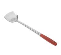CLISPEED Spatule Cuisine en Acier Inoxydable avec en Bois Antidérapant, Ustensile Polyvalent pour Wok et Plaque de en Restaurant