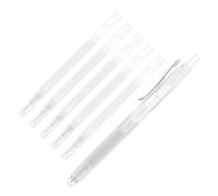 CLISPEED Stylo Marqueur Textile à Encre Thermosoluble 0,8 Mm avec 6 Recharges Plastique pour Marquage Temporaire de Tissus en Couture et Projets Créatifs