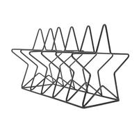 CLISPEED Support de Rangement Star pour Vinyles et Magazines, Étagère en Fer Forgé, Adapté Bureau et Espace de Travail
