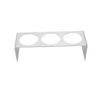 CLISPEED Support Fixe 3 Trous en Acier Inoxydable Argenté Configuration Anti-basculement pour Optimisation D'espace pour Shaker à Cocktails en Comptoir de Bar