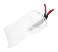 CLISPEED Tête de Cueilleur de Fruits en Filet Blanc avec Fourche pour Ramasse Fruits Outil de Récolte Pratique en Fer et Plastique pour Jardin et Décoration Automne