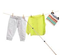 CLISPEED Tringle À Vêtements en Alliage D'Aluminium Télescopique avec Fourche pour Suspendre Le Linge Balcon