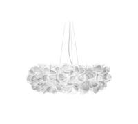 SLAMP lampe à suspension CLIZIA LARGE MAMA NON MAMA WHITE (Câble transparent - Cristalflex®)