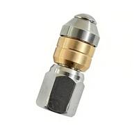 CLKE Buse de Nettoyage Canalisation Haute Pression 1/8" pour Kärcher Nilfisk Kränzle WAP, Buse Rotative Acier Inoxydable G1/8" Filetage Interne, pour Nettoyage Tuyaux Laveuse Haute Pression