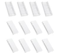 CLKE Lot de 12 bandes de recouvrement pour boîte à fusibles, cache aveugle pour prises modulaires, séparables, combinables, convient pour boîte de distribution ainsi que F-Tronic, Hager, Hensel