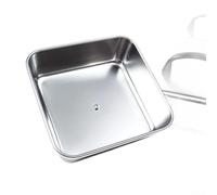 Cloche à Burger Carrée 26cm Acier Inoxydable(16CM) | Acier inoxydable pour premium, carrée optimale, résistance à la rouille, lavage pour facile, usage intensif