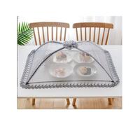 Cloche alimentaire en maille de qualité supérieure -50 x 70 cm - Réutilisable et pliable - Pour pique-nique, extérieur -Protège les