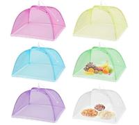 Cloche Alimentaire Pliable, 6 Pièces Cloches Alimentaires, Cloche à Fruits Anti Moucherons, Cloche a Fruits, Protege Fruits