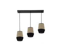 Cloche Bande 3xe27 Saco/Noir Regx66x12 Cm