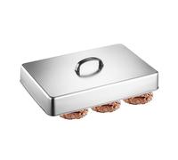 Cloche De Cuisson Avec Poignée Antidérapante, Couvercle De Cuisson En Acier Inoxydable Cloche Plancha Rectangulaire Couvercle Vapeur De Barbecue Coupole De Fusion Pour Burger, Fromage, Steak, Barbecue