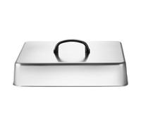 Cloche De Cuisson Plancha Avec Thermomètre, Couvercle De Cuissons En Acier Inoxydable Cloche Plancha Rectangulaire Avec Poignée Antidérapante Pour Grill, Feu De Camp, Cuisson Extérieure, Vapeur, BBQ