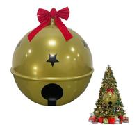 Cloche de Noël géante Gonflable Jingle Bell Grand décor de Jardin, 58 cm, | Décorations de Noël gonflables pour Extérieur Cour Jardin Terrasse Patio Porche Pelouse
