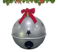 Cloche de Noël géante Gonflable Jingle Bell Grand décor de Jardin de 58 cm | Cloche de Noël Gonflable Géante pour jardin, cour, terrasse, porche, pelouse, , paysage, fête, porte