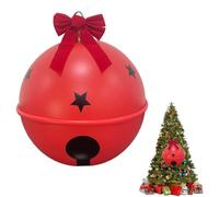 Cloche de Noël géante Gonflable Jingle Bell Grand décor de Jardin de 58 cm | Décorations de Noël gonflables pour extérieur, fêtes, jardin, patio, porche, pelouse, ,