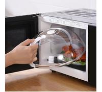 Cloche Micro-Ondes sans BPA 26 cm - Couvercle Anti-Éclaboussures en Imitation Verre