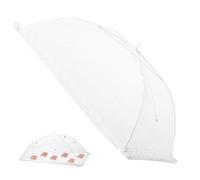 Cloches alimentaires rectangulaires en , 60 x 40 cm, tente | Parapluie pliable en maille fine, amovible et lavable, moustiquaire et filet de barrière pour pique-nique