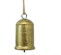 Cloches de Noël vintage en fer - Cloches rustiques en métal doré | Cloches rustiques en métal à suspendre pour couronne d'arbre, cheminée, décoration classique de vacances