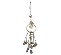 Cloches de Sorcière, Carillons éoliens Suspendus au Design Magique Vintage, Décor de Sorcellerie en Métal pour Intérieur et Extérieur, Jardin de Patio