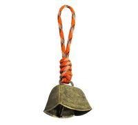 Cloches de vache pour bétail - Cloche de troupeau rétro en laiton | Accessoire d'alarme de pâturage bruyant - Ensemble de cloches de bruit en cuivre durable - Outil traditionnel pour bétail de grange