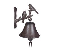 Clochettes fonte Clochette murale antique Cloche décorative oiseau 20 cm