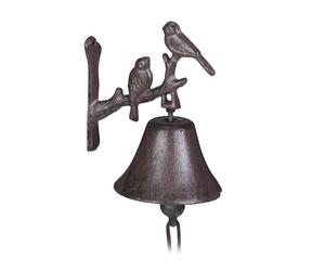 Clochettes fonte Clochette murale antique Cloche décorative oiseau 20 cm
