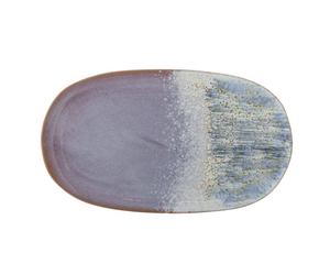 CLOE Plat ovale en Grès L37 BLOOMINGVILLE Rose et Bleu