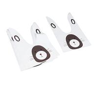 Cloimei 10 pièces sacs d'emballage doux de dessin animé mignon bricolage sacs de stockage de biscuits de bonbons à longues oreilles pour les décorations de fête de cuisson à la mai (Sac à biscuits :