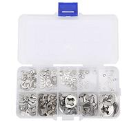 Cloimei 200 pièces jeu de circlips 304 anneaux de retenue de clip E en acier inoxydable fournitures industrielles M1.5 M10 circlips externes pour l'entretien mécanique