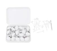 Cloimei Clips de housse de couette, attaches de drap de lit en forme de champignon, maintien sécurisé pour couettes, coussins, taies d'oreiller, blanc, 16 pièces, avec boîte de ran