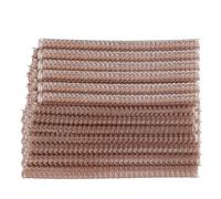 Cloimei Dos de reliure métallique à double boucle, capacité de 100 feuilles, pas de 3:1, 34 boucles, diamètre de 12,7 mm, fournitures de reliure en papier A4 de qualité professionn (Or Rose)