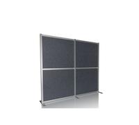 Cloison acoustique / cloison amovible FLEXMIUT MODUL 160x176 plastique gris