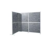 Cloison acoustique / cloison mobile FLEXMIUT MODUL L 167x192 PET gris