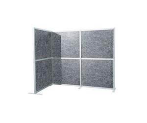 Cloison acoustique / cloison mobile FLEXMIUT MODUL L 167x192 PET gris