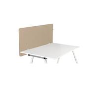 hjh OFFICE Cloison Acoustique de Bureau 62x120 cm FLEXMIUT D1 Protection visuelle du Bureau, Séparation de Bureau insonorisante, Beige