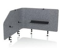 Cloison acoustique de bureau FLEXMIUT T TOP plastique / textile gris hjh OFFICE Gris G