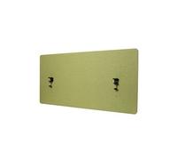 Cloison acoustique de bureau HWC-G75, protection visuelle de bureau Tableau d'affichage, double paroi tissu/textile ~ 60x120cm vert