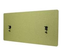 Cloison acoustique de bureau HWC-G75, protection visuelle de bureau Tableau d'affichage, double paroi tissu/textile ~ 60x120cm vert