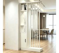 Cloison Amovible Sans Percage Separation De Piece Intérieur,202x80x24cm | Meuble Rangement Separation De Piece Claustra Bois Intérieur Séparation Cloison Sur Pied Pieces À Vivre,202x80x24cm