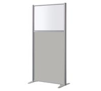 Cloison B-Zen acoustique mixte gris H160 - L82 cm