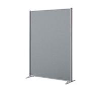 Cloison B-Zen de séparation pleine tissu Bondai gris - H 160 x L 122 cm cadre gris argent -sans pied - Cloisons acoustiques - Bruneau
