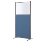 Cloison B-Zen L 80 cm, H160, mixte tissu bleu