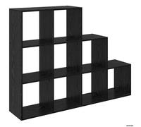 Cloison Bibliothèque - vidaXL - bois d'ingénierie - chêne noir - 137,5 x 29 x 103,5 cm(576887)