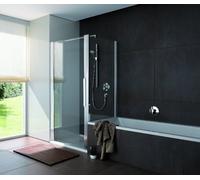 Cloison corail courte pour porte battante NPWA, NPFA, NP2W, NFTA myDay WNK 70 665-685x1750mm, VB03307017DP1, Cabines de douche: Cadre : Argent poli, Verre : ESG GlasPlus