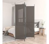 vidaXL Cloison de séparation 3 panneaux pliable en tissu Anthracite 150x200 cm