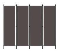 vidaXL Cloison de séparation 4 panneaux Anthracite 200x180 cm