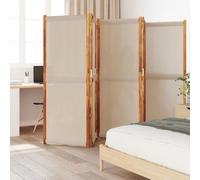 vidaXL Cloison de séparation 3 panneaux taupe 210x180 cm