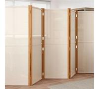 vidaXL Cloison 6 panneaux Blanc Crème